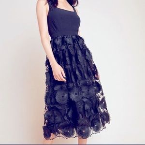 ANTHROPOLOGIE BLACK DRESS